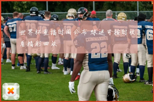 世界杯重播时间公布 球迷可按时收看精彩回放